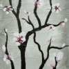 cherry blossom triptych